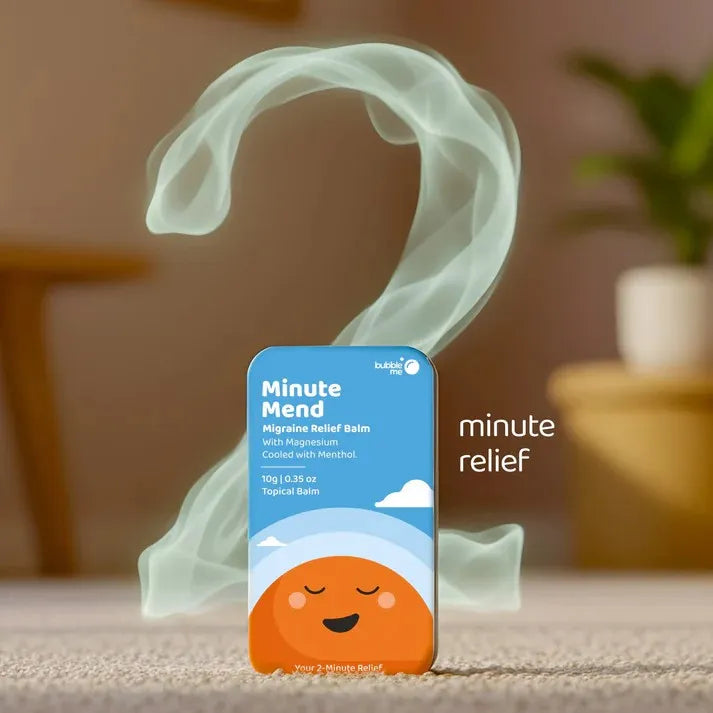Minute Mend Magnesium Balm 10g | Peppermint, Eucalyptus, Chamomile | Migraine Headache Relief | 2-Minute Reset | Balm For Headache   7% off