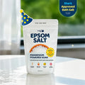 Magnesium Powered Epsom Salt Soak | 100% Pharma-grade Magnesium Sulphate | Peppermint Essential Oil | 800g Epsom Salt