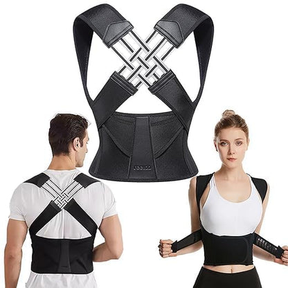 PosturaPro- Adjustable Posture Corrector – Back, Neck & Shoulder Support